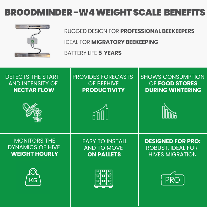 Broodminder-W4 weight scale benefits